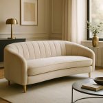 Curved Cream Sofa Set - NS Sofa Furniture